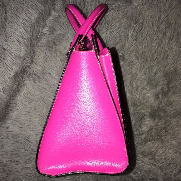 Kate Spade hot pink satchel with shoulder strap - Picture 2 of 8